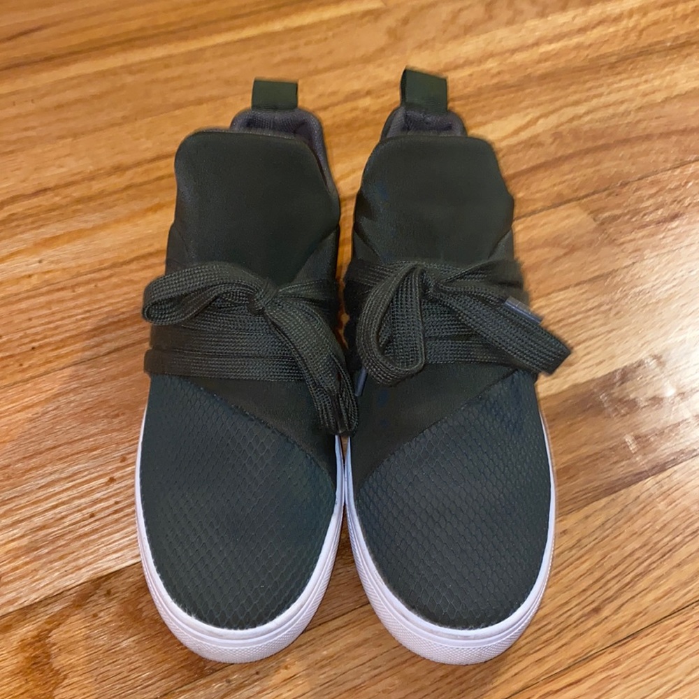 Steve Madden. Army Green Slip on Sneakers. Size 6.5
